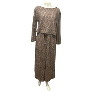 Daily Practice by Anthropologie space dye two piece lounge wear set XS